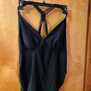 Black Maternity Tankini